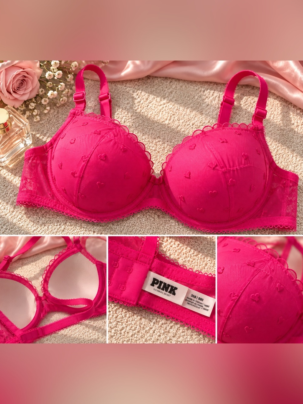 Hot pink bra by Victoria's Secret pink